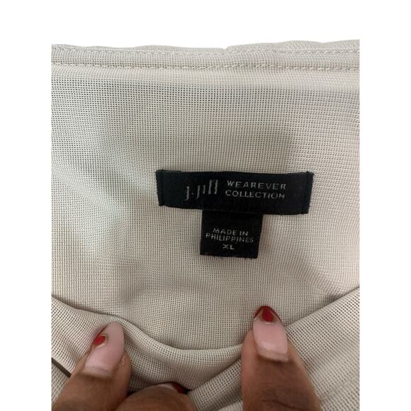 J.‎ Jill Wearever Collection Khaki Pull On Stretch Straight Leg Pants Size XL - Picture 2 of 11